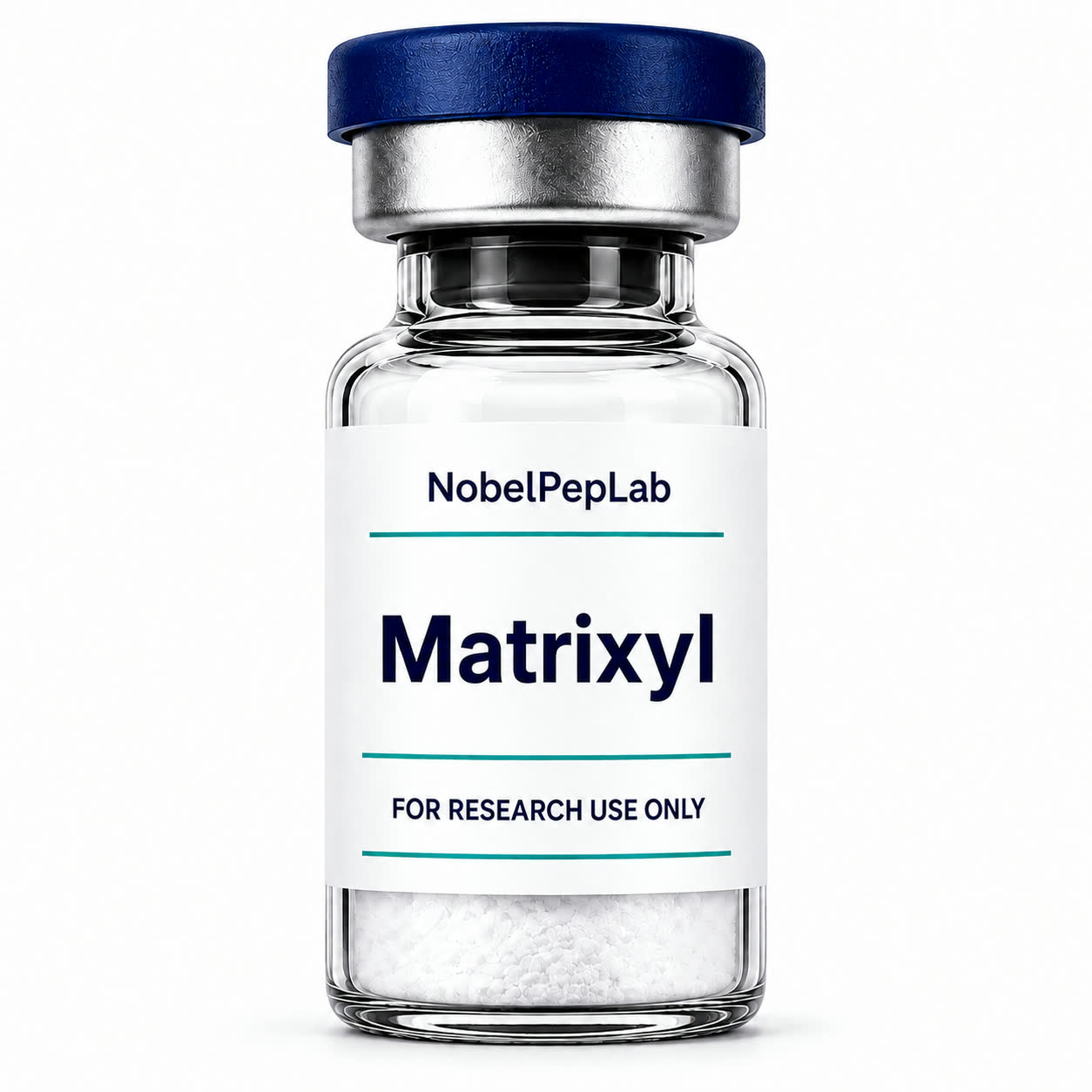 Vial of Matrixyl research peptide, supplied in boxes of 10